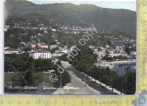 Cartolina - Postcard - Locarno - Panorama - Giardini e …