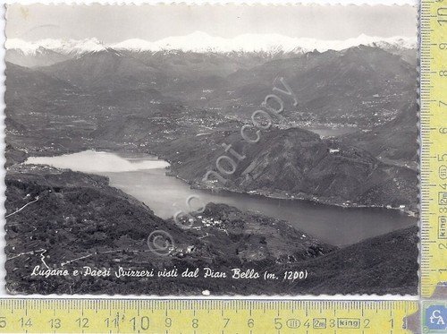 Cartolina - Postcard - Lugano vista dal Pian del Bello …