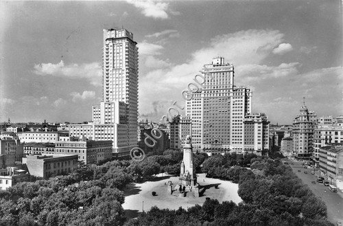 Cartolina - Postcard - Madrid - Plaza de Espana - … | Immagine principale