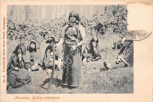 Cartolina - Postcard - Mapuches Indias araucanas n. 15