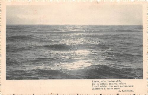 Cartolina - Postcard - Mare - Poesia Caldirola - 1915 …
