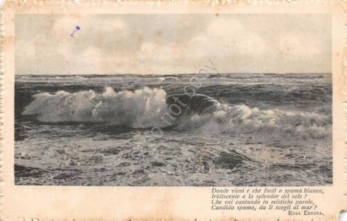 Cartolina - Postcard - Mare - Poesia Rosa Errera - …