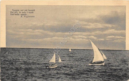 Cartolina - Postcard - mare e barche a vela - … | Immagine principale