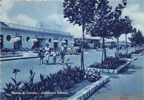 Cartolina - Postcard - Marina di Carrara - Bagni Elia …