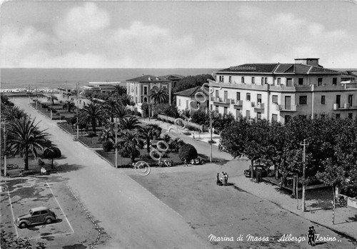 Cartolina - Postcard - Marina di Massa - Albergo Torino … | Immagine principale