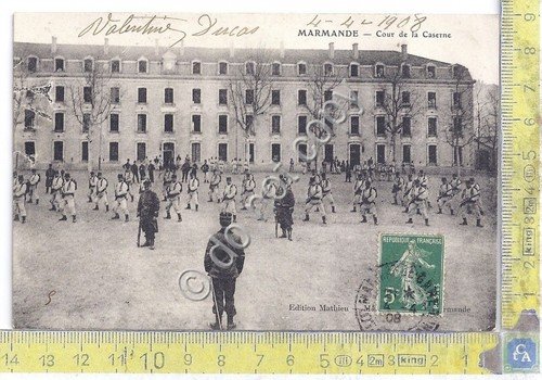Cartolina - Postcard - Marmande - Caserme - animee - …