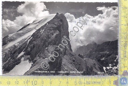 Cartolina - Postcard - Marmolada - Timbro Rifugio Contrin - …