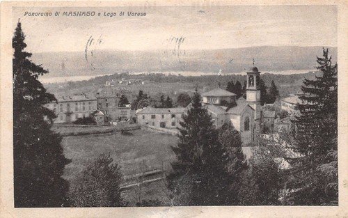 Cartolina - Postcard - Masnago - Lago Varese - panorama …