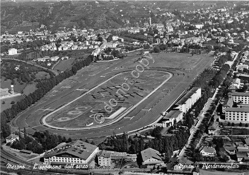 Cartolina - Postcard - Merano - Ippodromo - Vista aerea … | Immagine principale