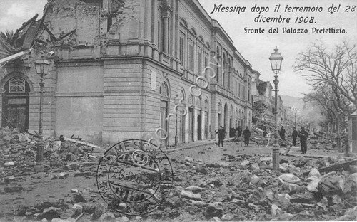 Cartolina - Postcard - Messina - Palazzo Prefettizio - Terremoto …
