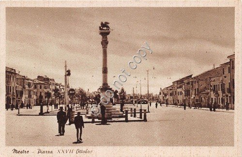 Cartolina - Postcard - Mestre - Piazza XXVII Ottobre - …