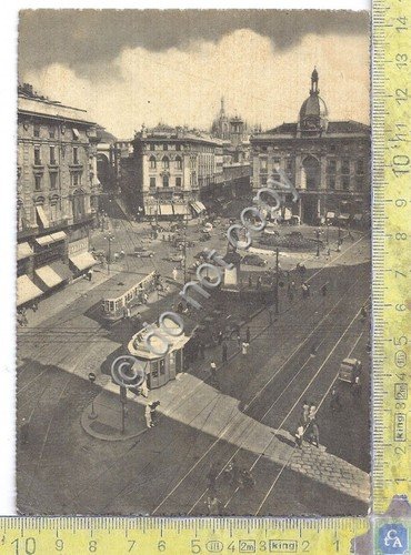Cartolina - Postcard - Milano - Piazza Cordusio - Tram …