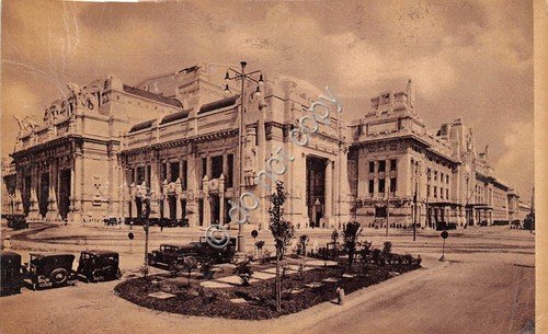 Cartolina - Postcard - Milano Stazione Centrale laterale auto d'epoca … | Immagine principale