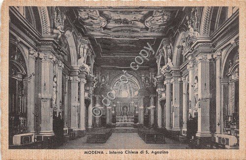 Cartolina - Postcard - Modena - Chiesa S. Agostino - … | Immagine principale