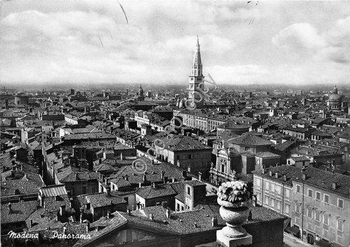 Cartolina - Postcard - Modena - Panorama - 1955
