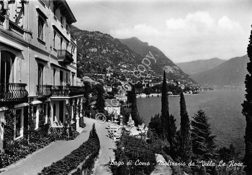 Cartolina - Postcard - Moltrasio - panorama da villa le …