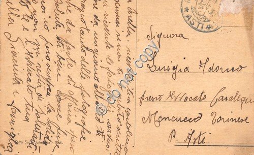 Cartolina - Postcard - Mombercelli Portici Alfieri animata W il … | Immagine Gallery 2