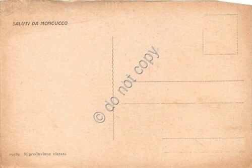 Cartolina - Postcard - Moncucco Torinese Castello animata incisione Gonen …