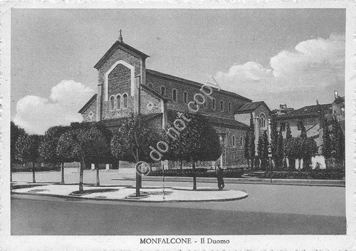 Cartolina - Postcard - Monfalcone - Duomo - 1951 | Immagine principale