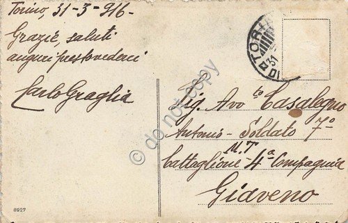 Cartolina - Postcard - Montagna montanari con cani poesia Carducci … | Immagine Gallery 2