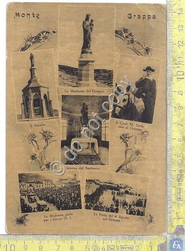 Cartolina - Postcard - Monte Grappa - Multivisione - Processione …