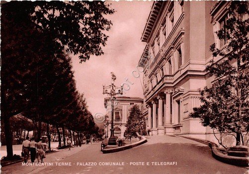 Cartolina - Postcard - Montecatini - Palazzo Comunale - Poste … | Immagine principale