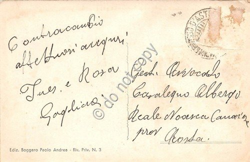 Cartolina - Postcard - Montegrosso d'Asti panorama