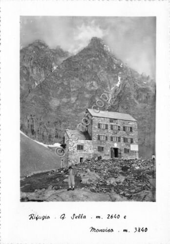 Cartolina - Postcard - Monviso - Rifugio Sella - animata …