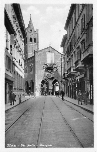 Cartolina - Postcard - Monza - Via Italia - Animata … | Immagine principale