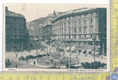 Cartolina - Postcard - Napoli - Piazza Borsa - Via …