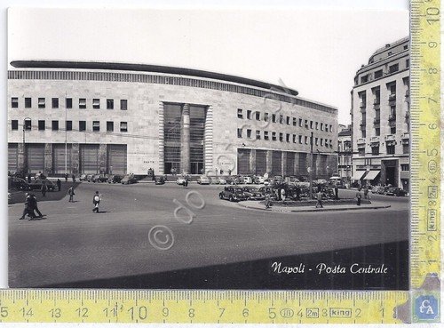 Cartolina - Postcard - Napoli - Posta Centrale - auto …