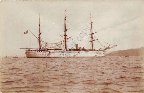 Cartolina - Postcard - Nave - 3 alberi - con … | Immagine principale