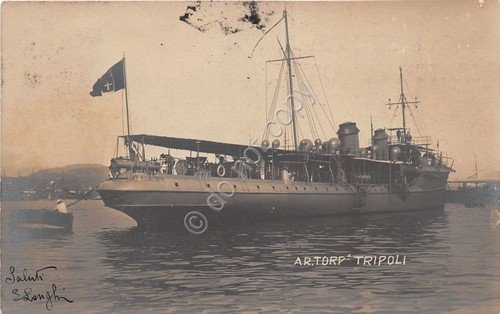 Cartolina - Postcard - Nave - Torpediniere Tripoli - VG