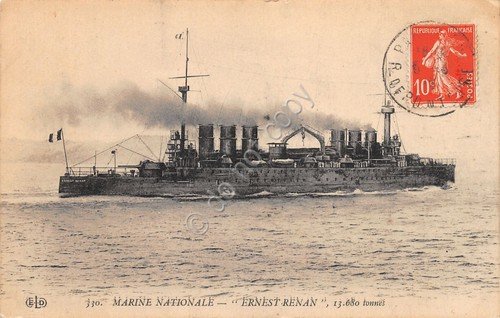 Cartolina - Postcard - Nave Ernest Renan - Incrociatore corazzato … | Immagine Gallery 1