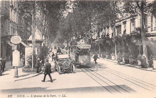 Cartolina - Postcard - Nice - Avenue de la Gare …