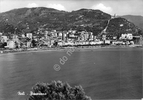 Cartolina - Postcard - Noli - Panorama dal mare - …