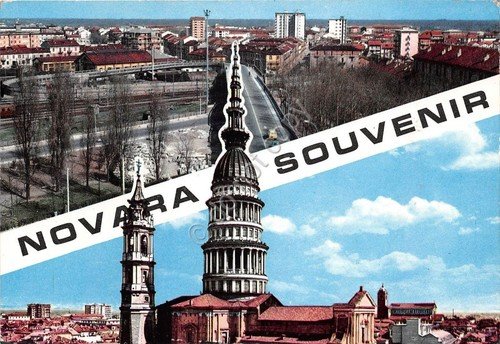 Cartolina - Postcard - Novara - vedutine - 1965 | Immagine principale