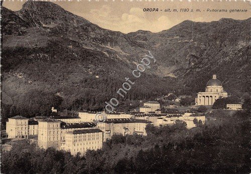 Cartolina - Postcard - Oropa - Panorama - 1957 | Immagine principale