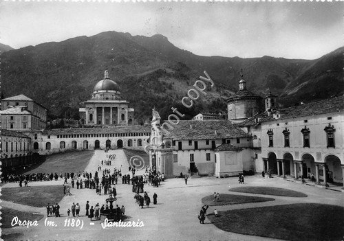 Cartolina - Postcard - Oropa - Santuario - animata - …