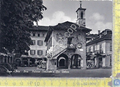 Cartolina - Postcard - Orta - Palazzo Comunale - Bar … | Immagine principale