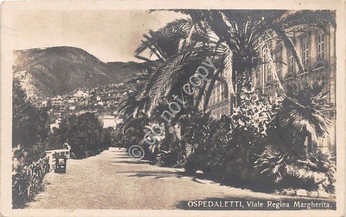 Cartolina - Postcard - Ospedaletti - Viale Regina Margherita - …