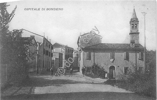 Cartolina - Postcard - Ospitale di Bondeno - animata - …