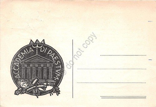 Cartolina - Postcard - Paestum - 5° premio internazionale di … | Immagine principale