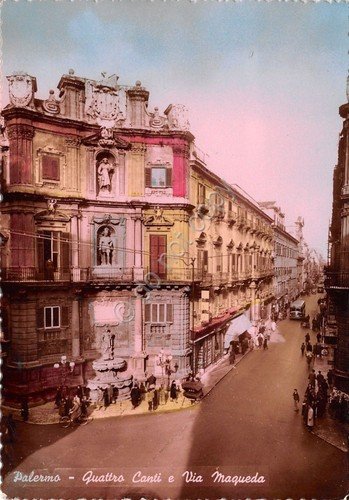 Cartolina - Postcard - Palermo - Quattro Canti - Via … | Immagine principale