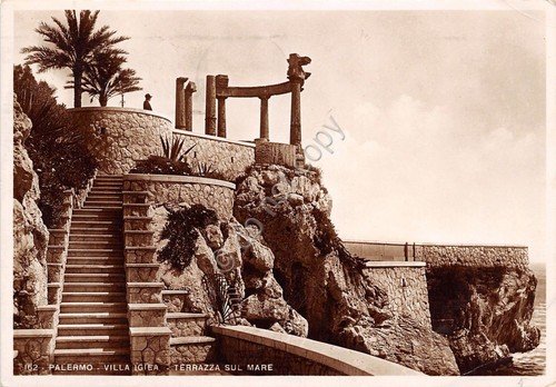 Cartolina - Postcard - Palermo - Villa Igea - Terrazza …