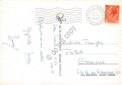 Cartolina - Postcard - Pallanza Villa Taranto giardini 1957 | Immagine Gallery 2