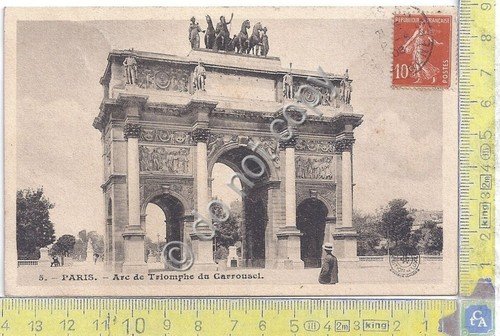 Cartolina - Postcard - Paris - Arc Triomphe - VG …