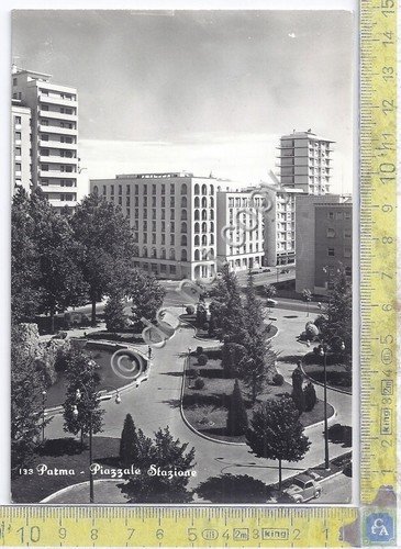 Cartolina - Postcard - Parma - Piazzale Stazione - 1961 | Immagine principale