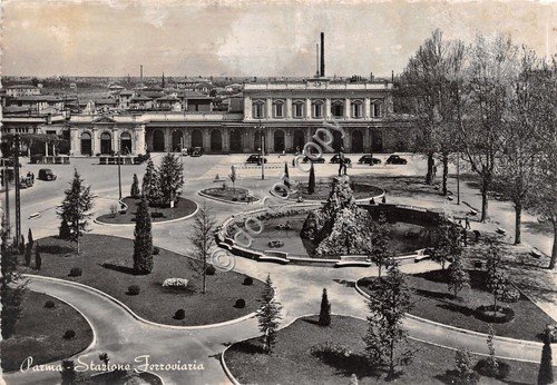 Cartolina - Postcard - Parma - Stazione Ferroviaria - 1952 | Immagine principale