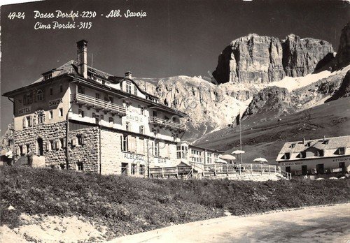 Cartolina - Postcard - Passo Pordoi - Albergo Savoia - … | Immagine principale